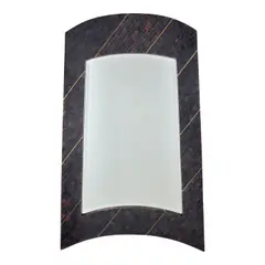 Maitland-Smith Ltd, Mirror, tessellated ox horn, brass, beveled mirror glass, wood, maker's foil label 'Handmade in Philippines Designed by Maitland Smith Ltd'