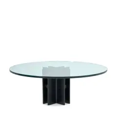 Ronald Schmitt, Coffee Table, model K-185, steel, glass, unmarked