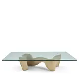 Silas Seandel, Sculptural Coffee Table, cast resin, glass, artist's signature 'Silas Seandel' and copyright mark on base