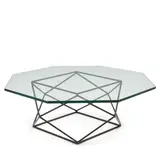Milo Baughman, FOR DIRECTIONAL, bronze-patinated steel, glass, unmarked