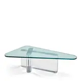 Lion In Frost, Lucite Coffee Table, Lucite, glass, base signed 'Lion in Frost'