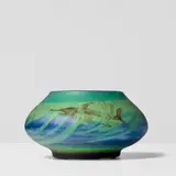 Axel Enoch Bowman, Rare Bowl, for Reijmyre, glass, overlaid and wheel-carved, engraved 'A