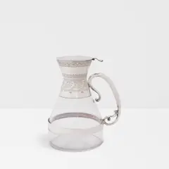 Christopher Dresser, Claret Jug, for Hukin & Heath, electroplated metal, cut glass, stamped 'Designed by Dr C Dresser' and with manufacturer's stamps on underside of lid