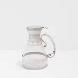 Christopher Dresser, Claret Jug, for Hukin & Heath, electroplated metal, cut glass, stamped 'Designed by Dr C Dresser' and with manufacturer's stamps on underside of lid