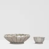 Jean Desprès, Hammered Centerpiece and Bowl