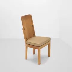 Axel Einar Hjorth, High-Back 'Lovo' Chair, for Nordiska Kompaniet, pine, upholstery cushion