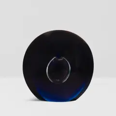 Blue Lancet by Timo Sarpaneva, blown, cut and polished glass, incised 'Timo Sarpaneva, Iittala -57' on underside, sold Jul 2026