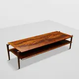William Haines, Two-Tier Coffee Table, stained and polished mahogany