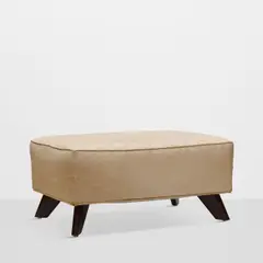 William Haines, Ottoman, silk, stained mahogany