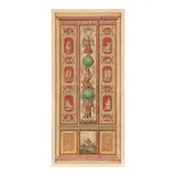 Johannes Volpato, Untitled (Pilaster Print), engraving with hand-coloring on two sheets of wove paper (as issued), architectural panels from Raphael's Vatican loggia