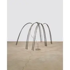 Untitled (Unique Mobile Sculpture) by Harry Bertoia, stainless steel wire, stainless steel base, offered Jul 2026