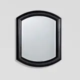 Karl Springer, 'Marmol-Style' Wall Mirror, , leather inlaid with bronze, mirror plate, branded leather label 'Karl Springer 1986'