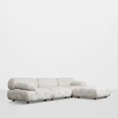Mario Bellini, 'Camaleonda' Sofa, for B&B Italia, upholstery, plastic, steel, each element with B&B Italia tag on underside