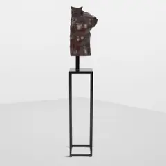 Igor Mitoraj, Shield, cast and patinated bronze, signed 'MITORAJ' and with foundry mark 'FONDERIA TESCONI PIETRASANTA' lower right