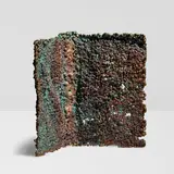 Val Bertoia, Untitled (Spill Cast Sculpture), patinated bronze, engraved 'B-171'