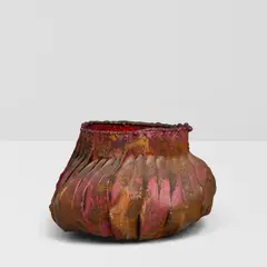 June Schwarcz, Vessel, electroplated copper and enamel