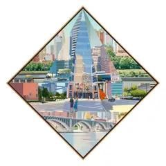 Ben (Robert Benjamin) Norris, City as Landscape (City Series No. 13), oil on linen