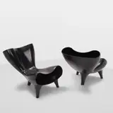 Marc Newson, Pair of Black 'Orgone' Chairs