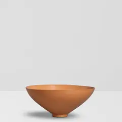 Bowl by James Lovera, glazed earthenware, incised 'lovera' on underside, sold Jul 2026