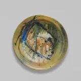 Don Reitz, Shallow Bowl, salt-glazed stoneware, incised 'Reitz' on underside