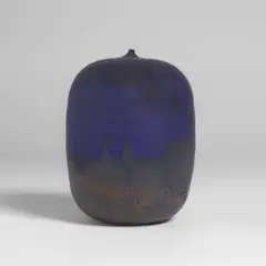 Blue Vessel by Toshiko Takaezu, circa 1985, sold Jul 2026