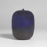 Blue Vessel by Toshiko Takaezu, circa 1985, sold Jul 2026