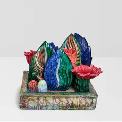 Eddie Dominguez, Cactus Garden, glazed earthenware
