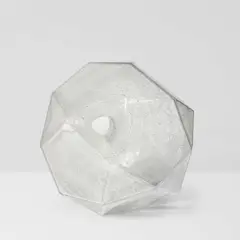 John Torreano, Polyhedral Vessel, mold-blown glass, etched 'Torreano 2012' on underside