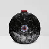 Paul Marioni, Vessel, blown glass, 'etched 'Paul Marioni 198' on underside