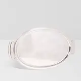 Harald Nielsen, Pyramid Oval Tray, for Georg Jensen, sterling silver, stamped 'DESSIN HN' for Harald Nielsen, 'DENMARK GI 925