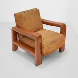 Edward Wormley, Lounge Chair, Model 4834, for Dunbar, upholstery, leather