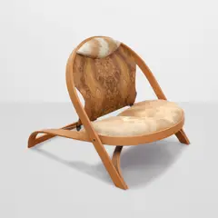 Richard Artschwager, Chair/Chair, for Vitra, oak, laminate, cowhide and painted steel, signed and dated 'Richard Artschwager 1990' and editioned 9/100
