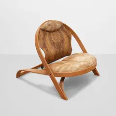 Richard Artschwager, Chair/Chair, for Vitra, oak, laminate, cowhide and painted steel, signed and dated 'Richard Artschwager 1990' and editioned 10/100