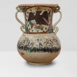 Gorky González Quiñones, Mexican Eagle Pot, glazed and painted earthenware