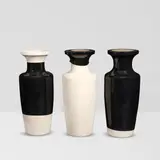 Group of Three Ming #1 Vases by Patrik Fredrikson & Ian Stallard, PVC, porcelain, each with FREDRIKSON STALLARD EDITION stamp on underside, sold Mar 2026
