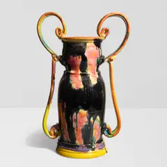 Untitled (Amphora Vase) by Betty Woodman, glazed earthenware, sold Mar 2026