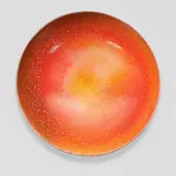 James Lovera, Speckled Footed Bowl, glazed earthenware, incised 'lovera' on underside