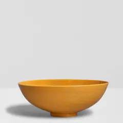 Large Bowl by James Lovera, glazed earthenware, incised 'lovera' on underside, sold Mar 2026