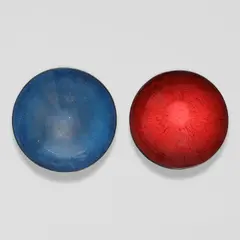 Two Bowls by James Lovera, glazed earthenware, each incised 'lovera' on underside, offered Mar 2026