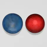 James Lovera, Two Bowls, glazed earthenware, each incised 'lovera' on underside