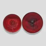 James Lovera, Two Bowls, glazed earthenware, each incised 'lovera' on underside