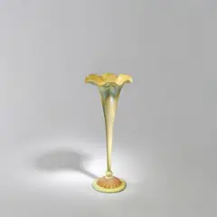 Tiffany Studios, Large 'Floriform' Vase, Favrile glass, engraved 'L