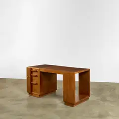 André Sornay, Desk, mahogany, with brass cloutage detail