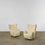 Mogens Lassen, Pair of Wing Armchairs