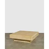 Karl Springer, Coffee Table, , wood, lacquered goatskin, metal label 'Karl Springer'