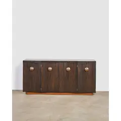 Gilbert Rohde, 'Paldao' Credenza, for Herman Miller Furniture Company, walnut, brass