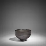 Gertrud and Otto Natzler, Footed Bowl, metallic-glazed earthenware, signed 'NATZLER' on underside