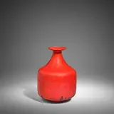 Gertrud and Otto Natzler, Flared Lip Vase, glazed earthenware, signed 'NATZLER' on underside, numbered '14L9' and dated 1961 by another hand