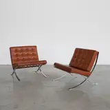 Paire de fauteuils Barcelona by Ludwig Mies van der Rohe, sold Apr 2026