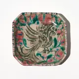 Édouard Cazaux, Coupe, A signed coupe in glazed earthenware by Edouard Cazaux